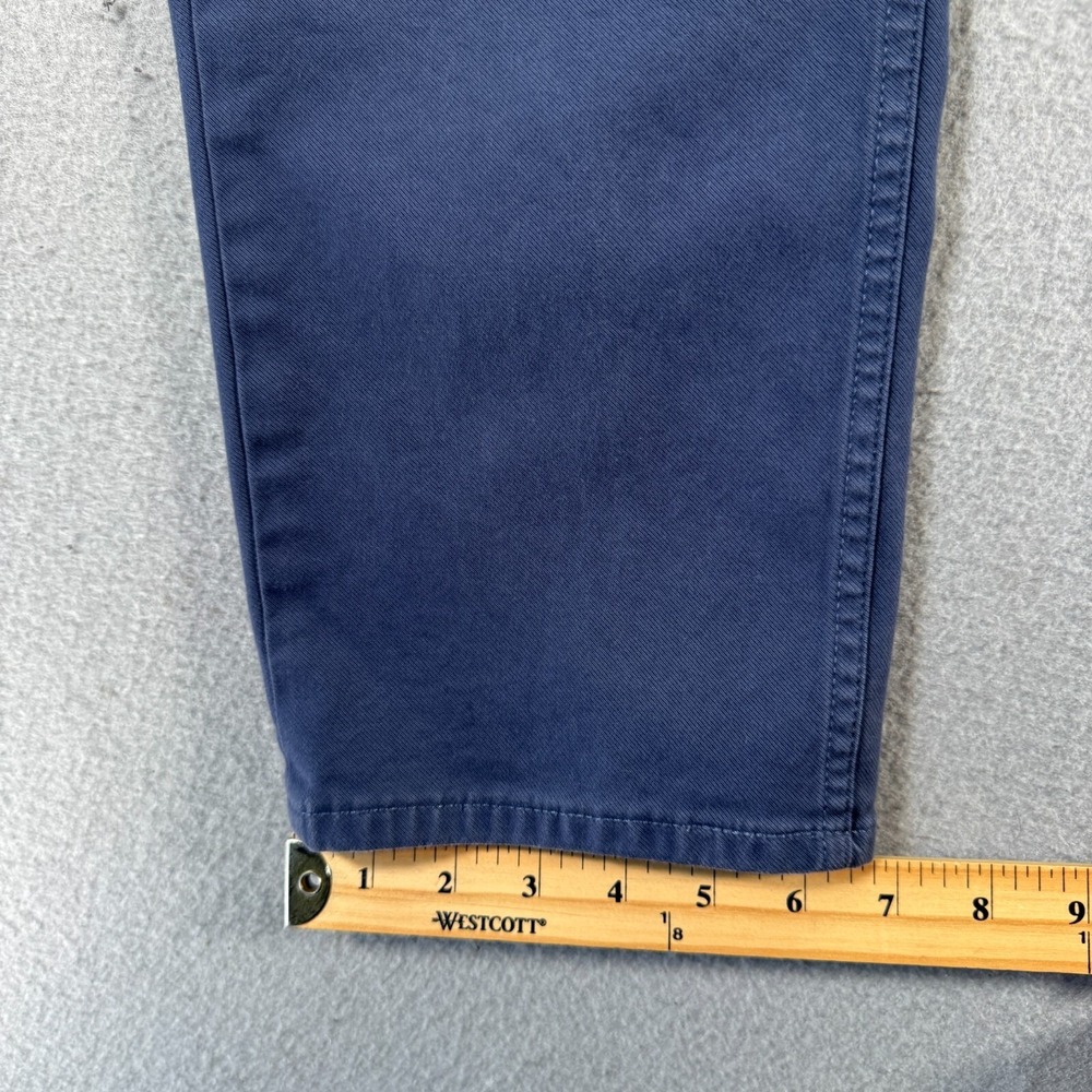 Banana Republic The Traveler Chino Pants Men 35x32 Slate Blue Slim Twill Classic - Picture 7 of 16